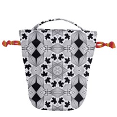 Seamless Pattern With Maple Leaves Drawstring Bucket Bag by Vaneshart