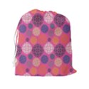 Abstract Seamless Pattern Graphic Pink Drawstring Pouch (XXL) View2