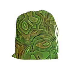 Background Abstract Green Drawstring Pouch (xl) by Vaneshart