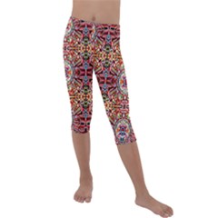 Abstract 32 Kids  Lightweight Velour Capri Leggings  by ArtworkByPatrick