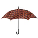 Girl Flower Pattern Apricot Hook Handle Umbrellas (Medium) View3