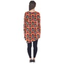 Girl Flower Pattern Apricot Long Sleeve Tunic  View2