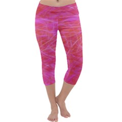 Background Abstract Texture Capri Yoga Leggings by Wegoenart