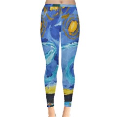 Painting Illustrations Vincent Van Gogh Inside Out Leggings by Wegoenart