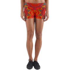 Background Pattern Surface Texture Yoga Shorts by Wegoenart