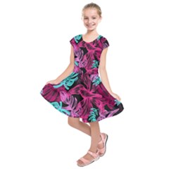 Leaves Kids  Short Sleeve Dress by Sobalvarro