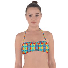 Pop Art  Halter Bandeau Bikini Top by Sobalvarro