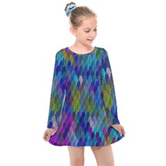 Background  Kids  Long Sleeve Dress by Sobalvarro
