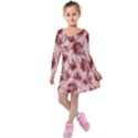 Abstract  Kids  Long Sleeve Velvet Dress View1
