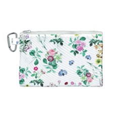 Leaves Canvas Cosmetic Bag (medium) by Sobalvarro