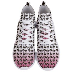 Retro Girl Daisy Chain Pattern Men s Lightweight High Top Sneakers by snowwhitegirl