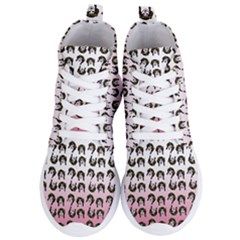 Retro Girl Daisy Chain Pattern Women s Lightweight High Top Sneakers by snowwhitegirl