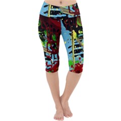 York 1 4 Lightweight Velour Cropped Yoga Leggings by bestdesignintheworld
