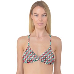 Romboidal Vector Pattern Reversible Tri Bikini Top by Vaneshart