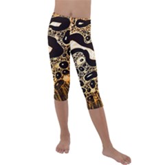 Water Kids  Lightweight Velour Capri Leggings  by Vaneshart