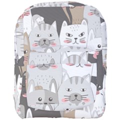 Hand Draw Cats Seamless Pattern Full Print Backpack by Vaneshart