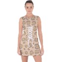Leopard Print Lace Up Front Bodycon Dress View1