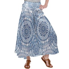 Boho Pattern Style Graphic Vector Satin Palazzo Pants by Sobalvarro