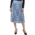 Boho Pattern Style Graphic Vector Classic Velour Midi Skirt  View1