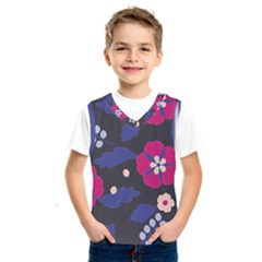 Vector Seamless Flower And Leaves Pattern Kids  Sportswear by Sobalvarro