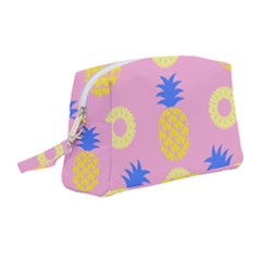 Pop Art Pineapple Seamless Pattern Vector Wristlet Pouch Bag (medium) by Sobalvarro