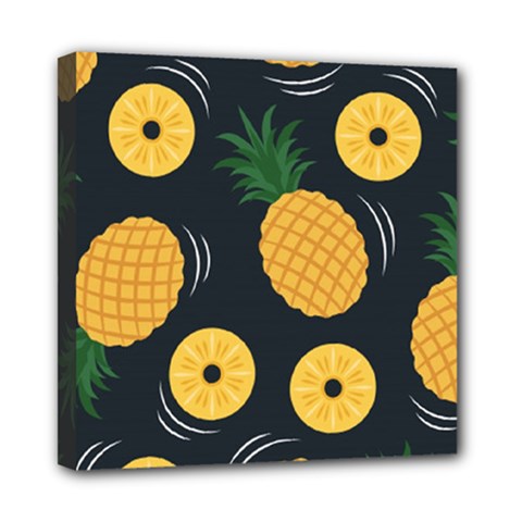 Seamless Pattern Pineapple Pattern Mini Canvas 8  X 8  (stretched) by Vaneshart