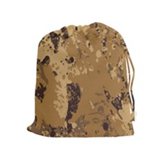 Abstract Grunge Camouflage Background Drawstring Pouch (xl) by Vaneshart