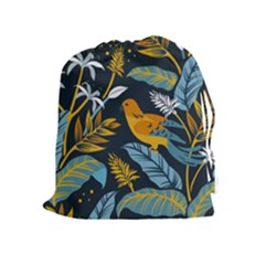 Birds Nature Design Drawstring Pouch (xl) by Vaneshart