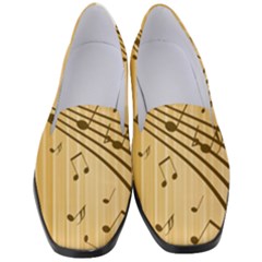 Background Music Nuts Sheet Women s Classic Loafer Heels by Mariart
