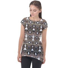 Nr 13 Cap Sleeve High Low Top by ArtworkByPatrick