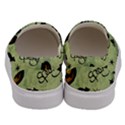 Funny Halloween Pattern With Witch, Cat And Pumpkin Men s Canvas Slip Ons View4
