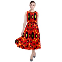 Rby 67 Round Neck Boho Dress by ArtworkByPatrick