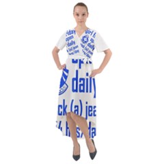 Gal Fridae 21 Front Wrap High Low Dress by jackhipfaculty