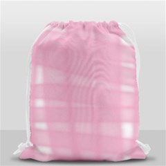 Pink Ribbon Drawstring Bag (small) by snowwhitegirl