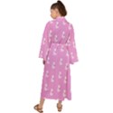 Skeleton Pink Maxi Kimono View2