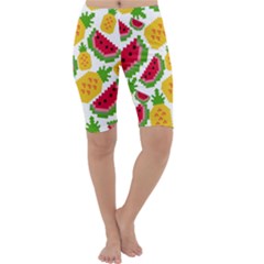 Watermelon Pattern Se Fruit Summer Cropped Leggings  by Vaneshart