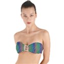Texture Abstract Background Twist Bandeau Bikini Top View1