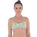 Pine Cone Pattern Autumn Halter Bandeau Bikini Top View1
