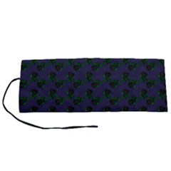 Black Rose Blue Roll Up Canvas Pencil Holder (s) by snowwhitegirl