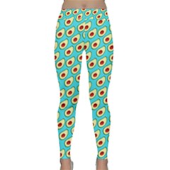 Cartoon Avocado Fruit Classic Yoga Leggings by trulycreative