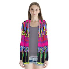 Club Fitstyle Fitness By Traci K Drape Collar Cardigan by tracikcollection