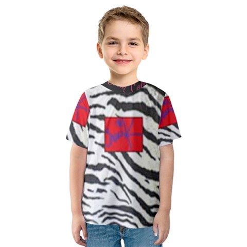 Striped By Traci K Kids  Sport Mesh Tee by tracikcollection