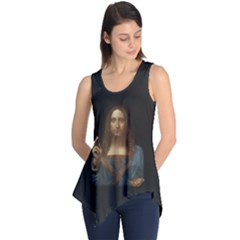 Salvator Mundi Leonardo Davindi 1500 Jesus Christ Savior Of The World Original Paint Most Expensive In The World Sleeveless Tunic by snek