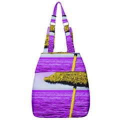 Pop Art Beach Umbrella Center Zip Backpack by essentialimage