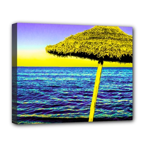 Pop Art Beach Umbrella  Deluxe Canvas 20  X 16  (stretched) by essentialimage