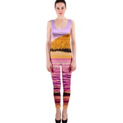 Pop Art Beach Umbrella  One Piece Catsuit by essentialimage