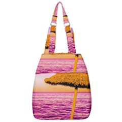 Pop Art Beach Umbrella  Center Zip Backpack by essentialimage