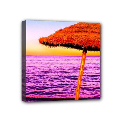 Pop Art Beach Umbrella  Mini Canvas 4  X 4  (stretched) by essentialimage