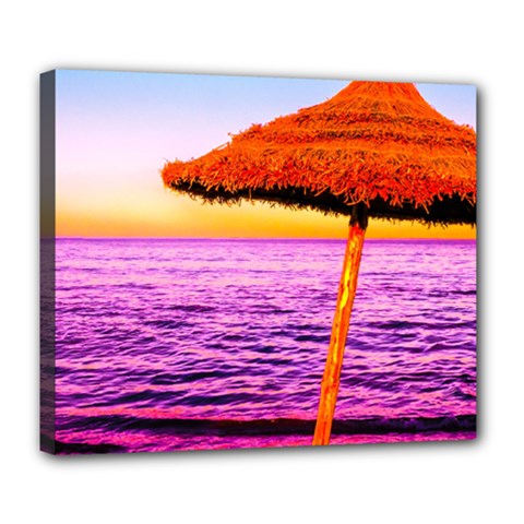 Pop Art Beach Umbrella  Deluxe Canvas 24  X 20  (stretched) by essentialimage