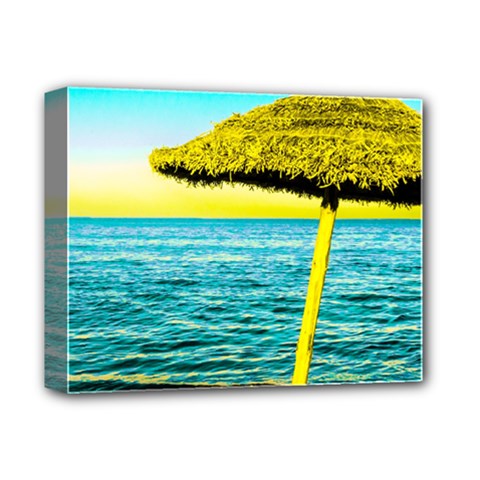 Pop Art Beach Umbrella  Deluxe Canvas 14  X 11  (stretched) by essentialimage